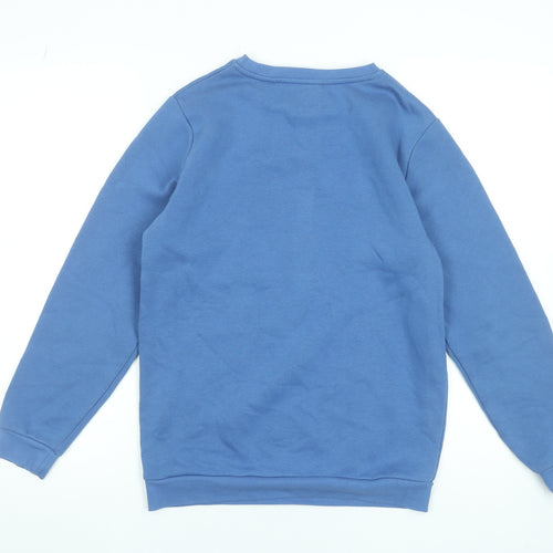 McKenzie Boys Blue Pullover Sweatshirt 13-14 Years Fleece Cotton Blend