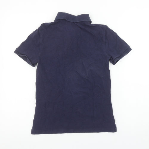 Ralph Lauren Boys Blue Polo Shirt Slim Fit Size 10-12 Years Logo Cotton