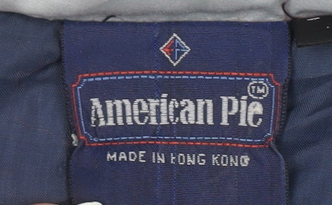American Pie Boys Grey Hooded Puffer Jacket Size 2 Years Polyester Cotton