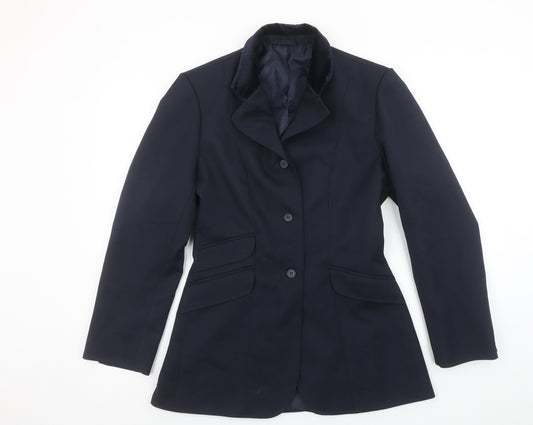 The Cotswold Show Jacket Women Navy Size 12 Equestrian Blazer Polyester
