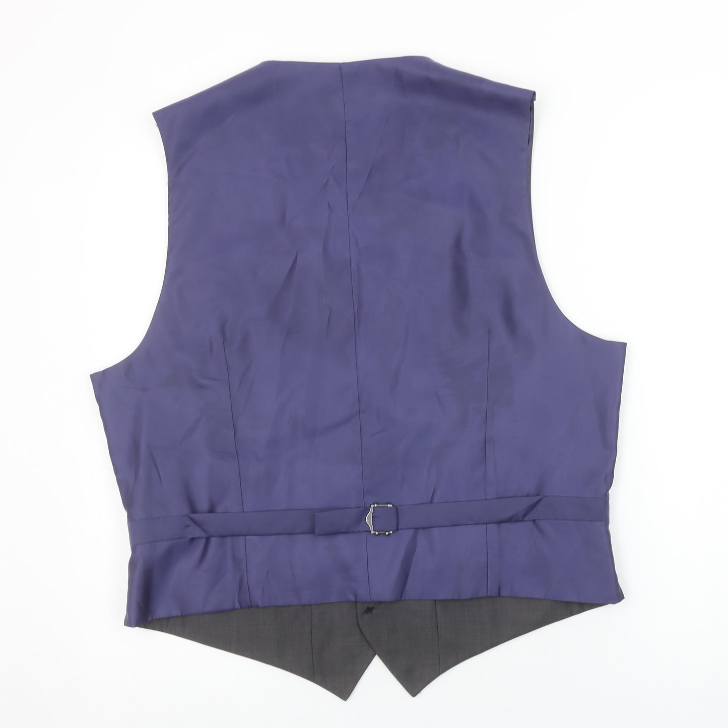Marks and Spencer Men's Grey Wool Blend Waistcoat Size L 42in
