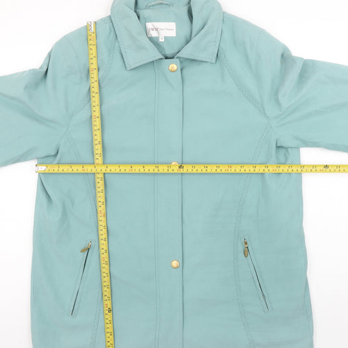EWM Pure Classics Women's Teal Mid-Length Jacket Size 16 Polyester Nylon