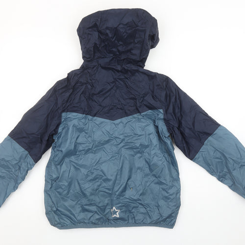 Freedom Trail Boys Blue Hooded Windbreaker Jacket 11-12 Years
