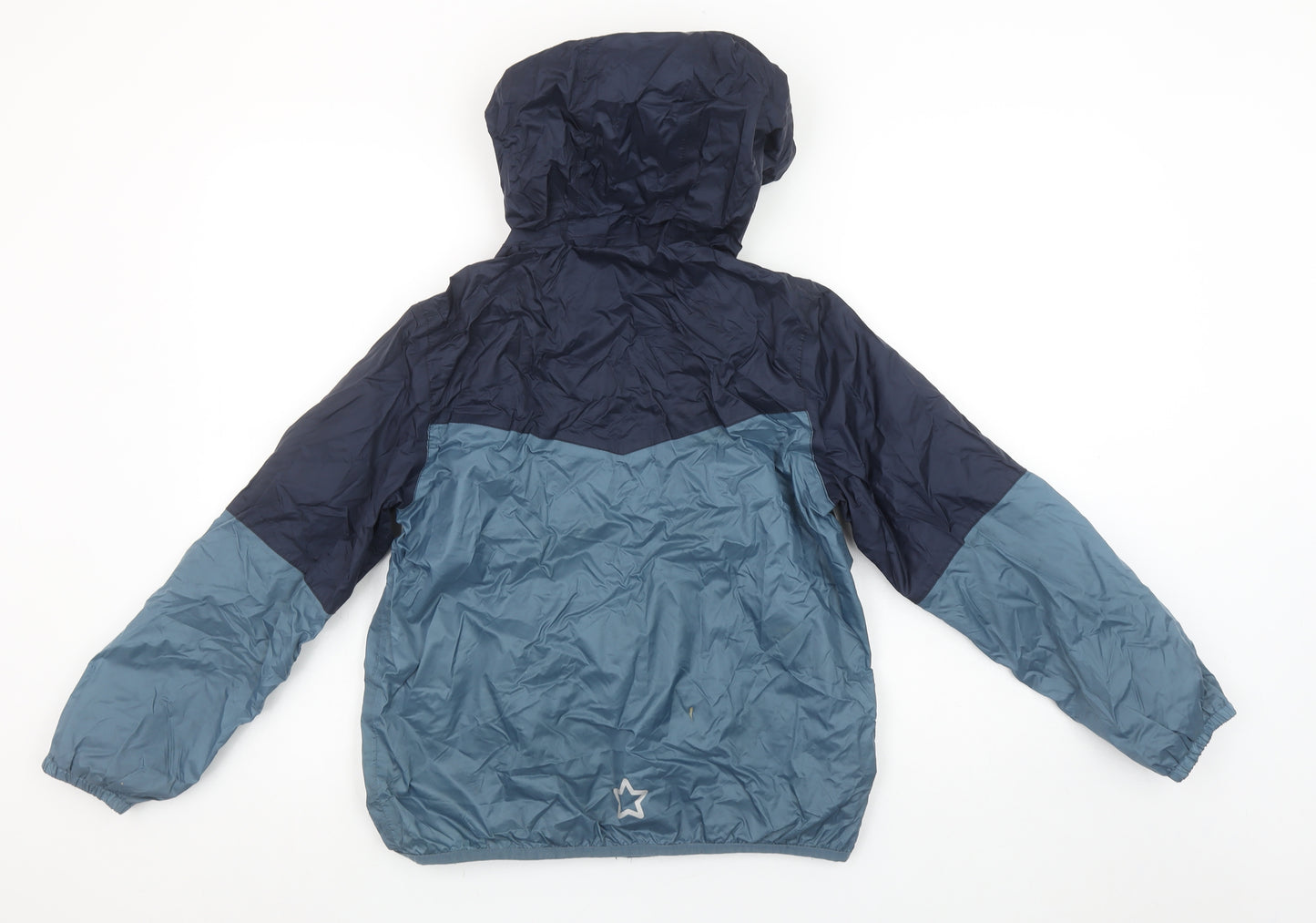 Freedom Trail Boys Blue Hooded Windbreaker Jacket 11-12 Years