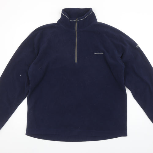 Craghoppers Men's Blue Fleece 1/2 Zip Pullover Sweatshirt Size M