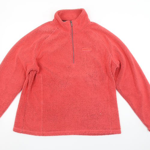 Craghoppers Women’s Red 1/2 Zip Fleece Sweatshirt UK 20 Polyester Outdoor