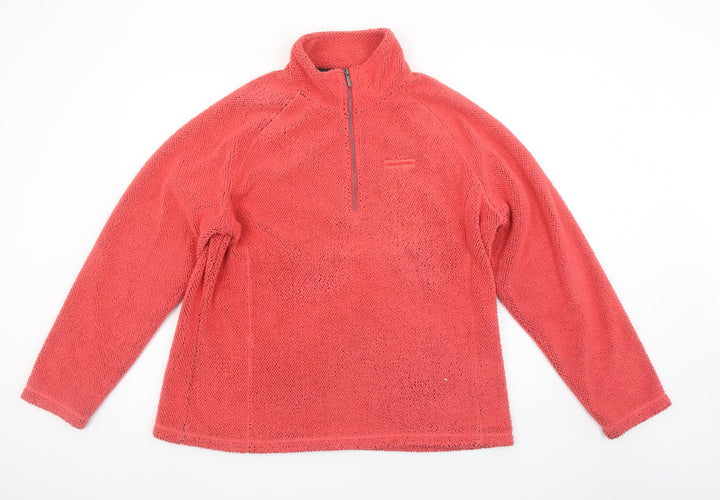 Craghoppers Women’s Red 1/2 Zip Fleece Sweatshirt UK 20 Polyester Outdoor
