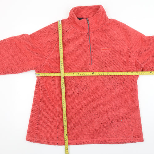Craghoppers Women’s Red 1/2 Zip Fleece Sweatshirt UK 20 Polyester Outdoor