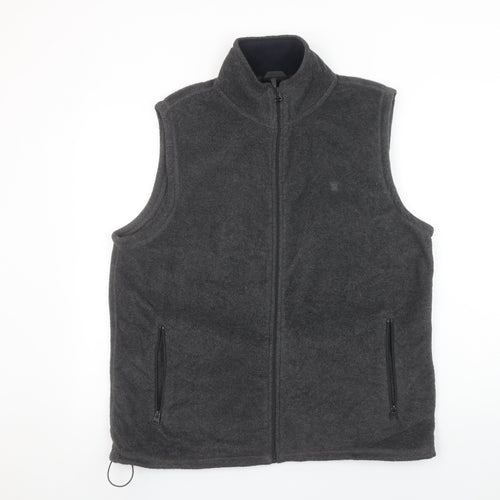 James Pringle Men's Grey Fleece Bodywarmer Waistcoat M