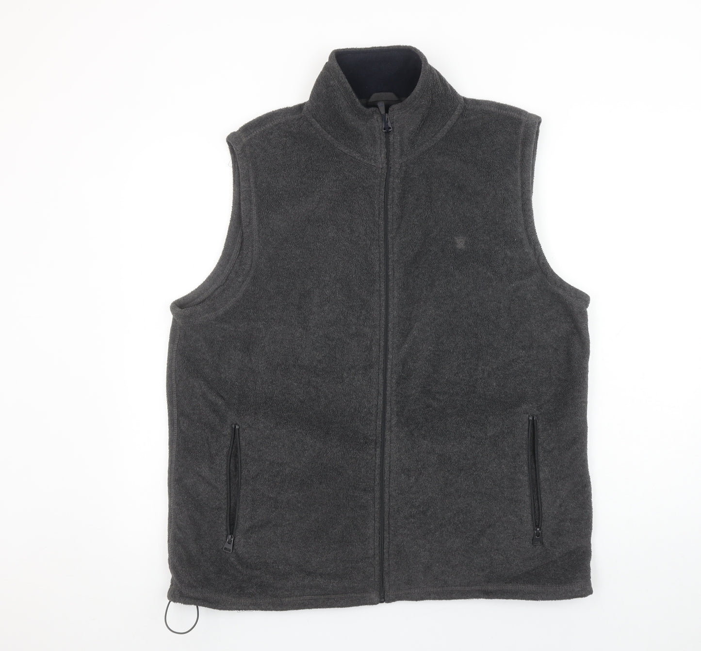 James Pringle Men's Grey Fleece Bodywarmer Waistcoat M