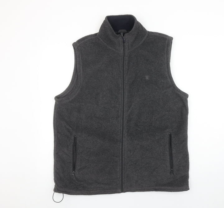 James Pringle Men's Grey Fleece Bodywarmer Waistcoat M
