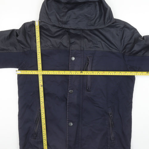 Maine New England Men's Navy Small Hooded Polyester Cotton Jacket