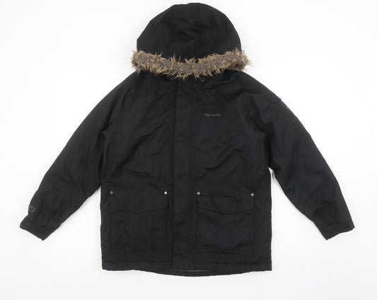 Craghoppers Boys Black Waterproof Insulated Parka Coat Age 11-12 Years