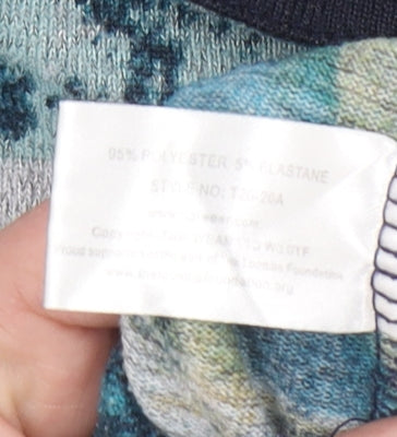 Tigi Women's Multicoloured Geometric 3/4 Sleeve Jersey T-Shirt Size 18