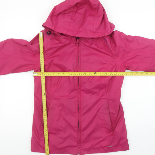 Quechua Womens Pink XS Waterproof Hooded Rain Jacket