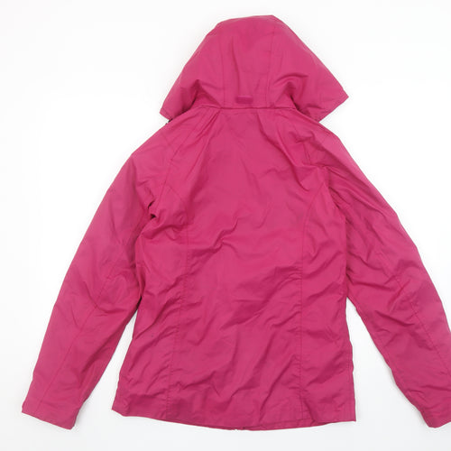 Quechua Womens Pink XS Waterproof Hooded Rain Jacket