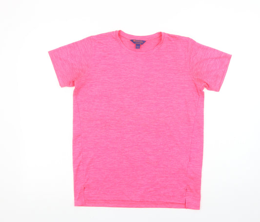 Mountain Warehouse Girls Pink 13 Years Active Quick Dry T-Shirt