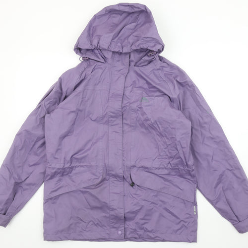 Trespass Womens Purple Waterproof Hooded Rain Jacket M