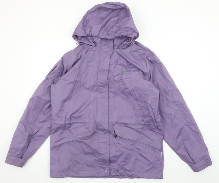 Trespass Womens Purple Waterproof Hooded Rain Jacket M