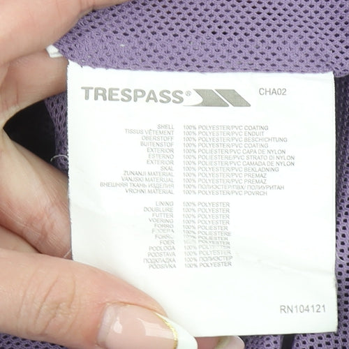 Trespass Womens Purple Waterproof Hooded Rain Jacket M