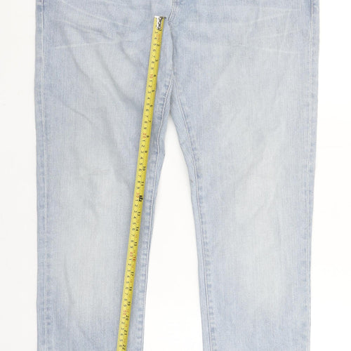 River Island Mens Blue Light Wash Slim Fit Jeans 34W 32L