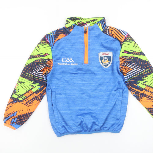 Masita Boys Blue 1/4 Zip Pullover GAA Cúl Camps Hoodie Polyester 1A