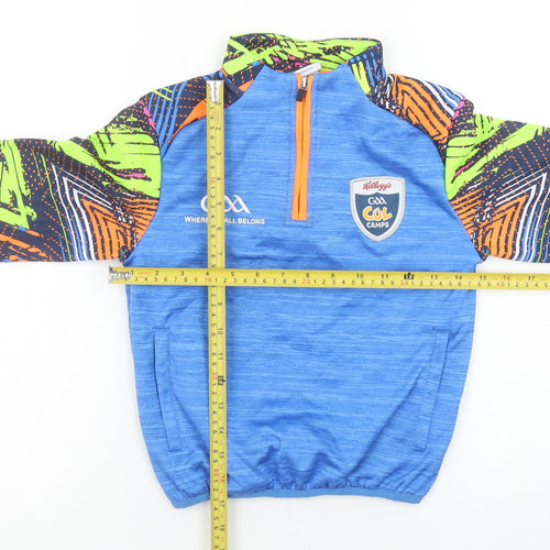 Masita Boys Blue 1/4 Zip Pullover GAA Cúl Camps Hoodie Polyester 1A