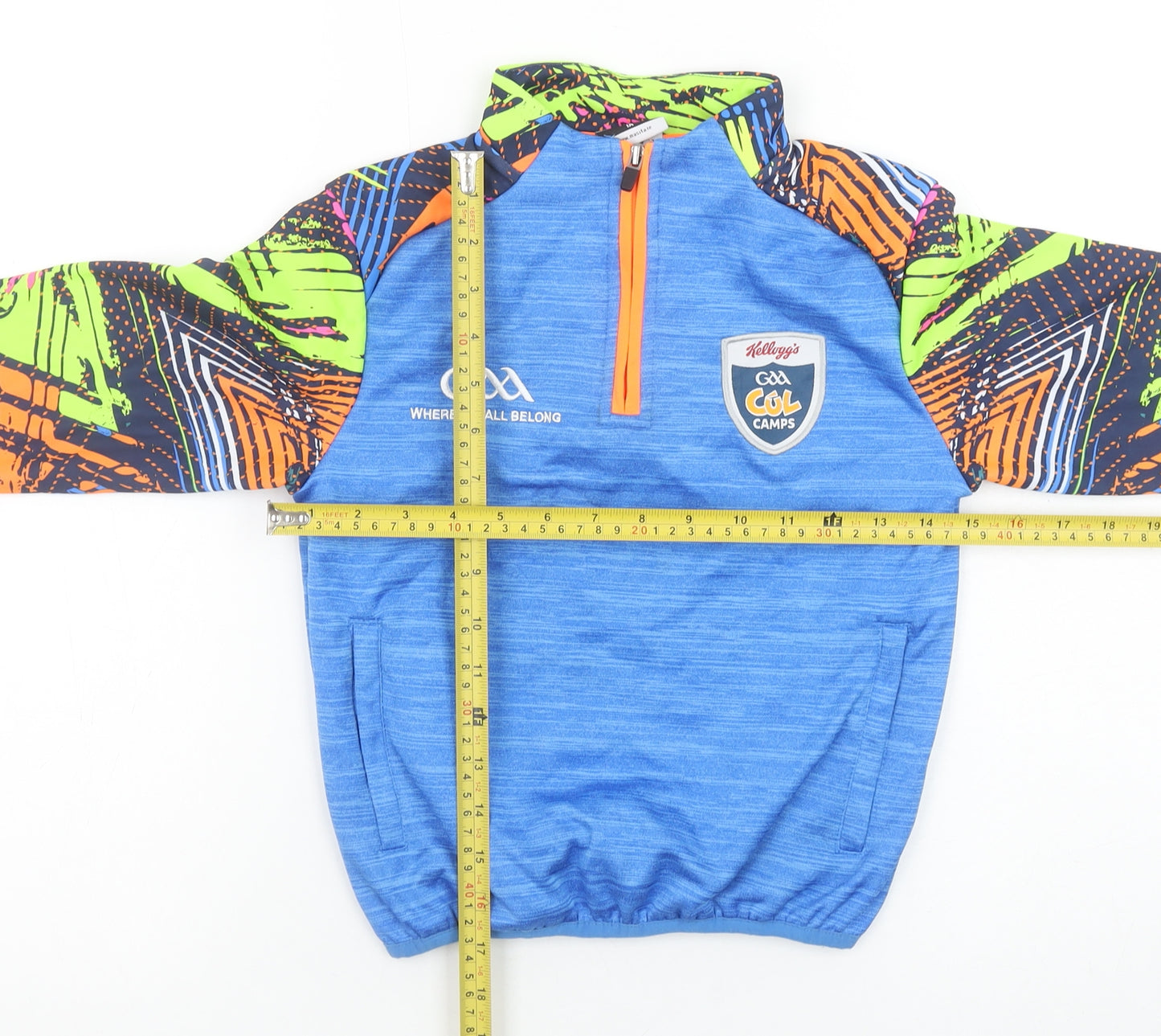 Masita Boys Blue 1/4 Zip Pullover GAA Cúl Camps Hoodie Polyester 1A