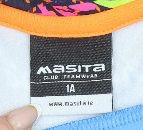 Masita Boys Blue 1/4 Zip Pullover GAA Cúl Camps Hoodie Polyester 1A