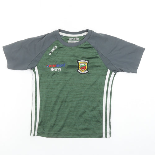 O'Neills Boys Green Short Sleeve Sports T-Shirt Size 5-6 Years