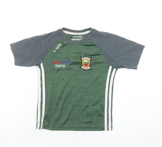 O'Neills Boys Green Short Sleeve Sports T-Shirt Size 5-6 Years