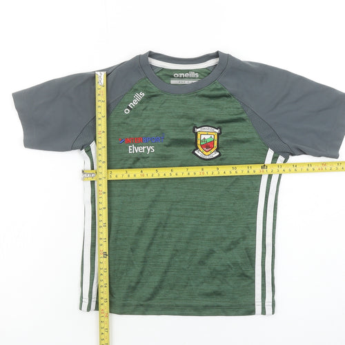 O'Neills Boys Green Short Sleeve Sports T-Shirt Size 5-6 Years