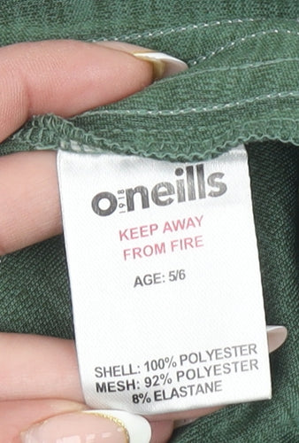 O'Neills Boys Green Short Sleeve Sports T-Shirt Size 5-6 Years