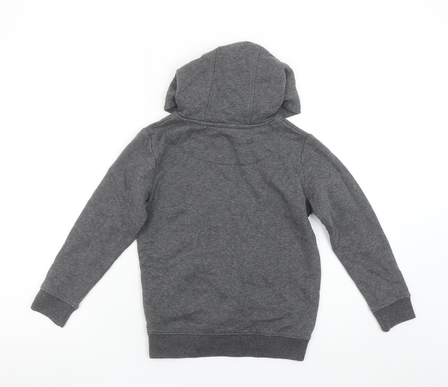 Farah Boys Charcoal Grey Marl Pullover Hoodie 7-8 Years Cotton Blend