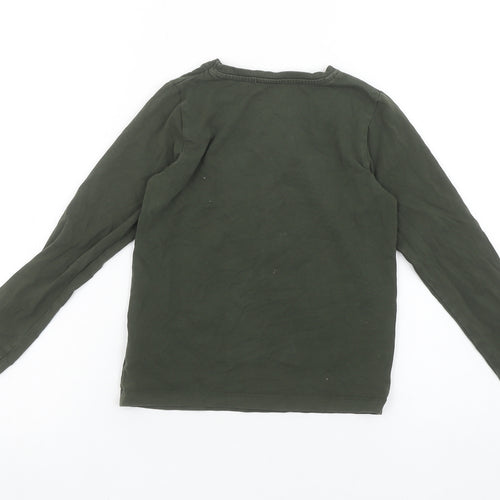 Name It Boys Green Space Adventure Long Sleeve Cotton T-Shirt 6 Years
