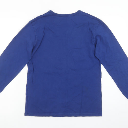 Gap Kids Boys Blue Long Sleeve Guitar Graphic Cotton T-Shirt 12-13 Years