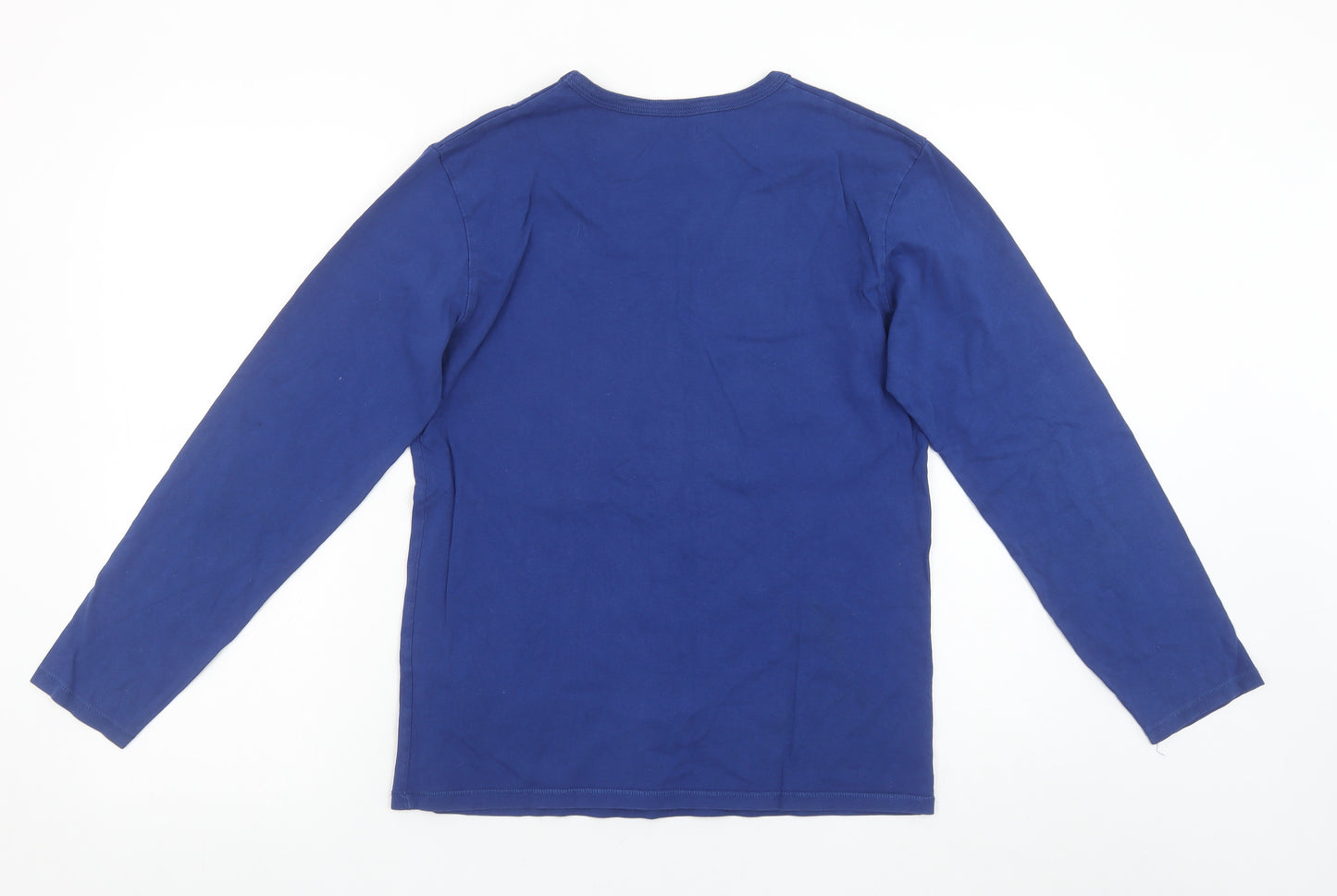 Gap Kids Boys Blue Long Sleeve Guitar Graphic Cotton T-Shirt 12-13 Years