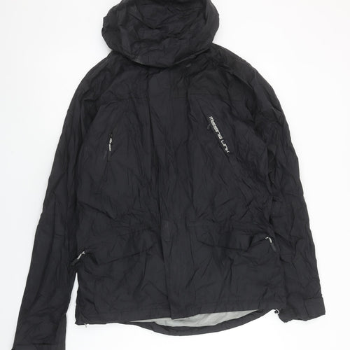 Missing Link Unisex Black S Hooded Windbreaker Jacket