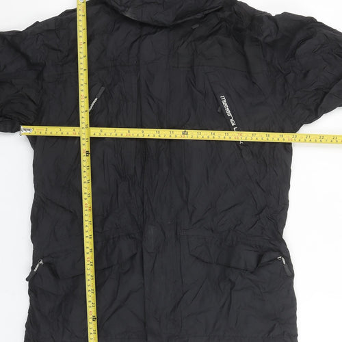 Missing Link Unisex Black S Hooded Windbreaker Jacket