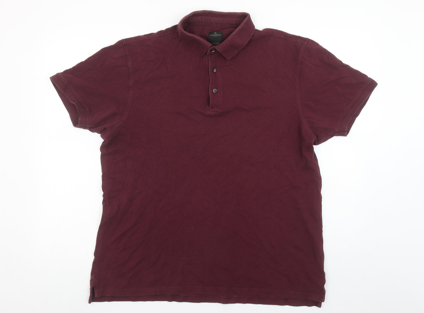 Doppelganger Roma Men's Red 2XL Cotton Polo Shirt