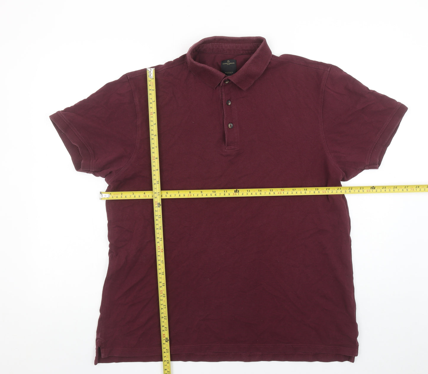 Doppelganger Roma Men's Red 2XL Cotton Polo Shirt
