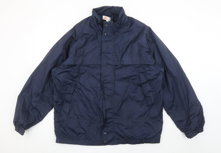 Crane Sports Men's Blue Medium Windbreaker Jacket Waterproof Lightweight