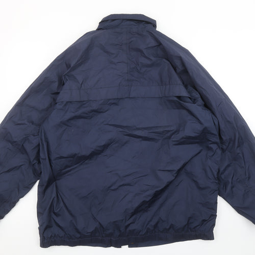 Crane Sports Men's Blue Medium Windbreaker Jacket Waterproof Lightweight