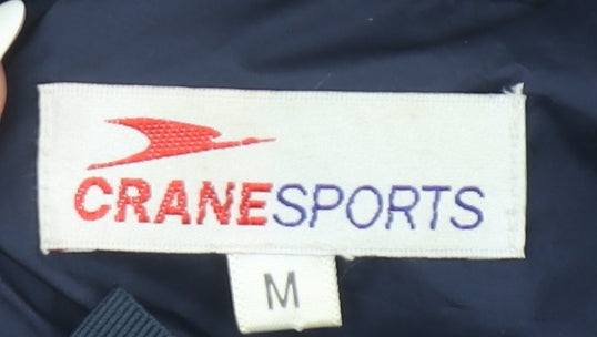 Crane Sports Men's Blue Medium Windbreaker Jacket Waterproof Lightweight