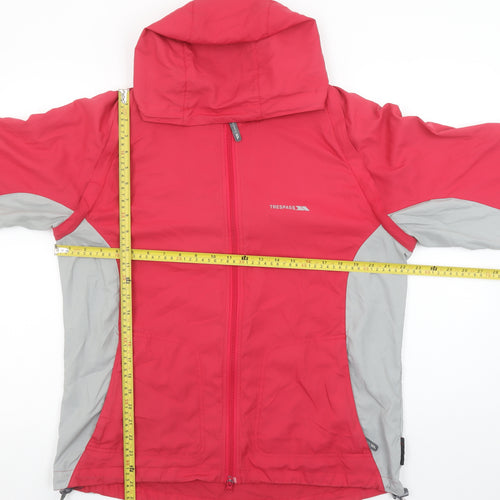 Trespass Womens Red XL Hooded Lightweight Waterproof Jacket