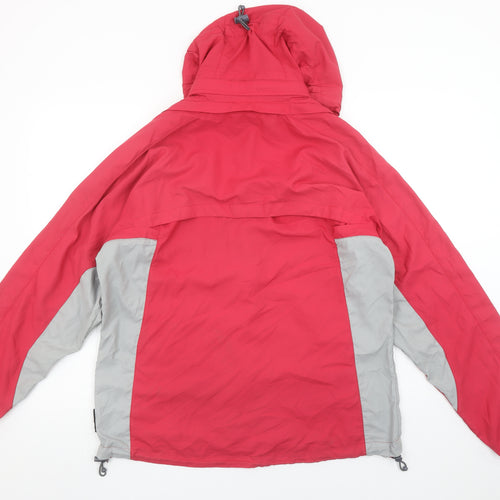 Trespass Womens Red XL Hooded Lightweight Waterproof Jacket