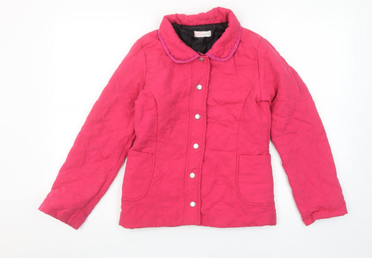 Freespirit Girls Pink Quilted Mid-Length Jacket Age 11-12 Years