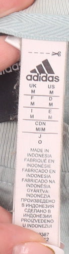 Adidas Men's Green Graphic Logo Cotton T-Shirt Size M