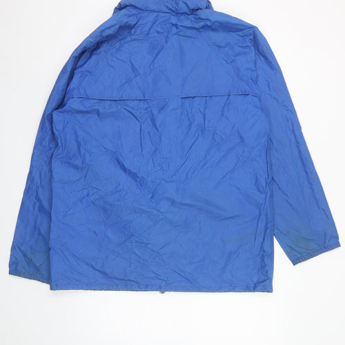 Monsoon Men's Blue Waterproof Hooded Rain Jacket Size S