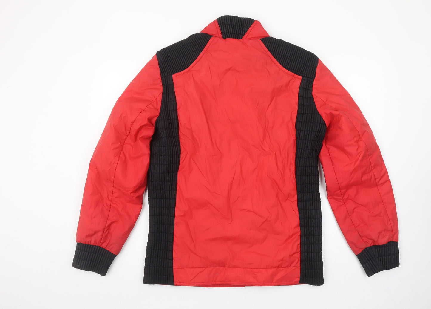 Vango Mens Red Nylon Retro Bomber Jacket Size 40 Outdoor Lined